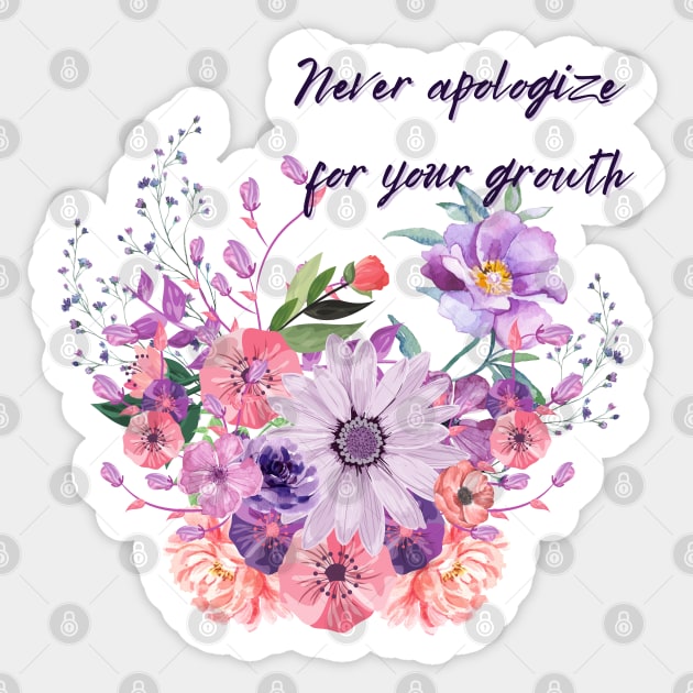 Personal Growth Flowers Sticker by Starcat31